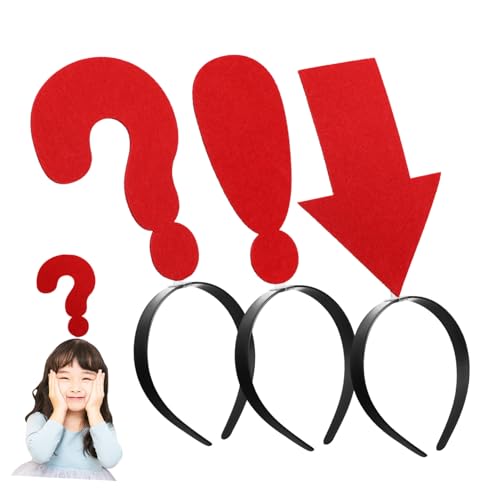 EXQUIMEUBLE 3 Stück Teiliges Haarband mit Witzigen Symbolen für Halloween Cosplay und Partys Accessoires für Besondere Anlässe von EXQUIMEUBLE