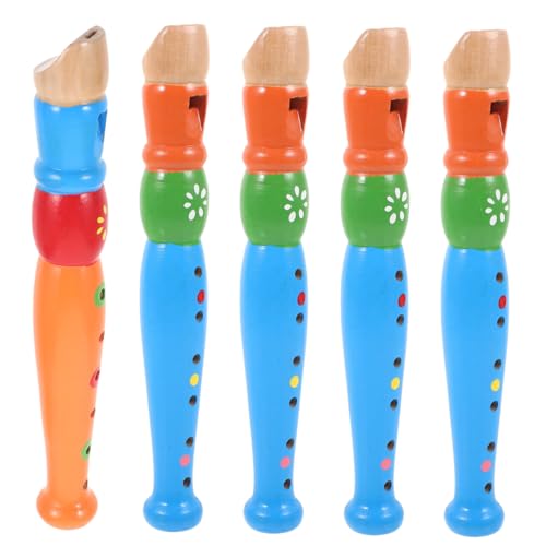 EXQUIMEUBLE 5 Stück Holz Klarinette Teiliges für Klarinette Musikalisches Lernspielzeug für Anfänger und Vorschulkinder Stabil und Langlebig von EXQUIMEUBLE