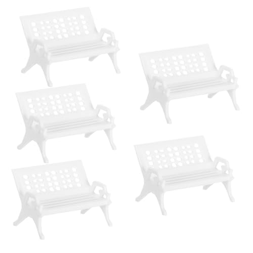 EXQUIMEUBLE 5 Stück Mini Kunststoffstühle für Puppenhaus Tischdeko und Kreative Projekte Tragbar und Leicht für Landschaften und Modelle EXQUIMEUBLE 5 Stück Mini Kunststoffstühle für Puppenhaus Tischdeko und Kreative Projekte Tragbar und Leicht für Landschaften und Modelle von EXQUIMEUBLE