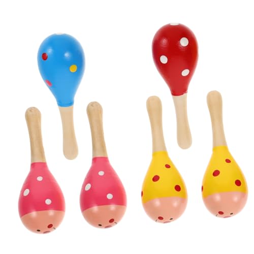 EXQUIMEUBLE 6 Stück Schlagzeug für kinderspielzeug Klangspielzeug musikinstrumente für Orff Musikspielzeug mexikanische Partygeschenke Maracas rasseln -Maracas Holz EXQUIMEUBLE 6 Stück Schlagzeug für kinderspielzeug Klangspielzeug musikinstrumente für Orff Musikspielzeug mexikanische Partygeschenke Maracas rasseln -Maracas Holz von EXQUIMEUBLE