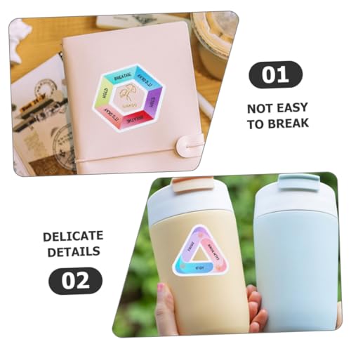 EXQUIMEUBLE 6 Stück Teiliges Sensorische Beruhigende Fingertapeten mit Strukturierter Oberfläche Farbenfrohe Selbstklebende Phone Back Sticker aus Langlebigem für Erwachsene Stressreduktion von EXQUIMEUBLE