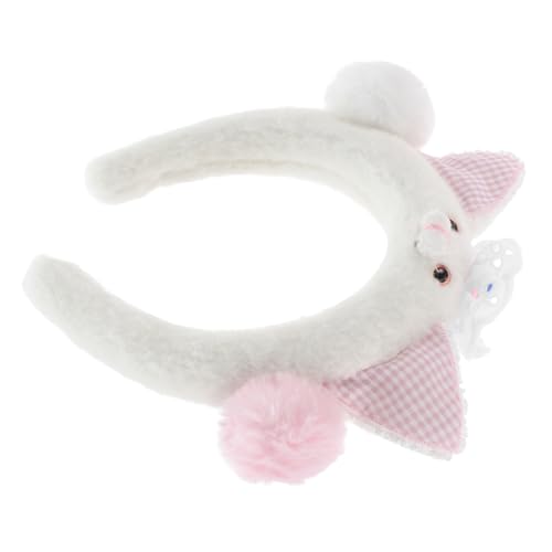 EXQUIMEUBLE Entzückendes Haarband-set Mit Katzenohren Weiches Plüsch-haarband Für Weihnachten Halloween Spa Make-up von EXQUIMEUBLE