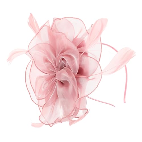 EXQUIMEUBLE Fascinator Hut für Damen Haaraccessoire mit Federn und Netz für Teepartys Hochzeiten und Vintage Events Inspiriert von Europäischer Mode Besondere Anlässe von EXQUIMEUBLE