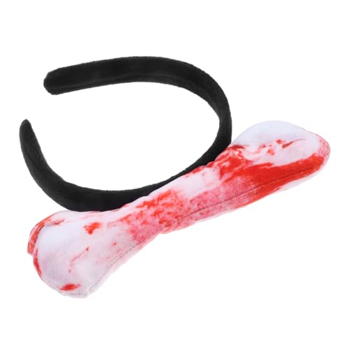 EXQUIMEUBLE Faux Bone Stirnband aus Stoff Stylisches und Lustiges Haarschmuck Accessoire für Partys Halloween und Cosplay Bequem für Verschiedene Anlässe von EXQUIMEUBLE