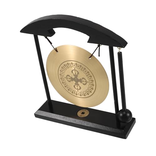 EXQUIMEUBLE Feng Shui Desktop Gong aus Messing mit Chinesischer Glücksgong für Wohnkultur und Handgefertigtes für Wohlstand EXQUIMEUBLE Feng Shui Desktop Gong aus Messing mit Chinesischer Glücksgong für Wohnkultur und Handgefertigtes für Wohlstand von EXQUIMEUBLE