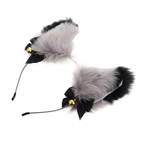 EXQUIMEUBLE Foxy Ears Plüsch Stirnband für Erwachsene Tierhaar Haarreifen für Cosplay Halloween Weihnachten Bequem und Leicht von EXQUIMEUBLE