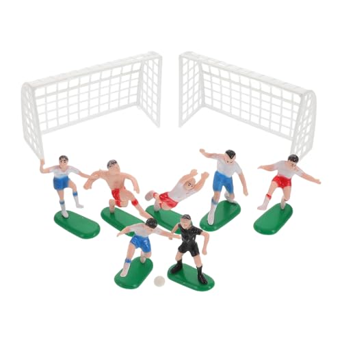 EXQUIMEUBLE Fußball Miniaturspielset Kunststoff Detailreich Langlebig mit Spielern und Tor für Fußball Party Geburtstagsdeko Jungen Fußballfan Geschenkideen EXQUIMEUBLE Fußball Miniaturspielset Kunststoff Detailreich Langlebig mit Spielern und Tor für Fußball Party Geburtstagsdeko Jungen Fußballfan Geschenkideen von EXQUIMEUBLE