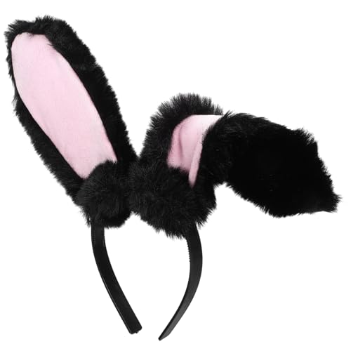 EXQUIMEUBLE Hasenohren Stirnband Cosplay Plüsch Haarreif für Karneval Halloween Ostern Leichtes Angenehmes Design für von EXQUIMEUBLE