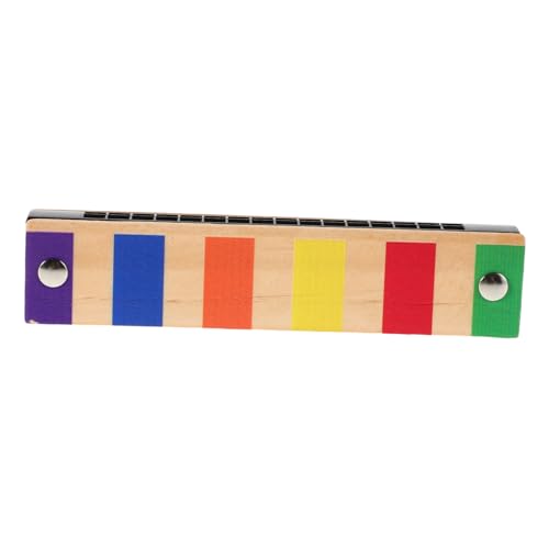 EXQUIMEUBLE Holz Mundharmonika für Doppelte Reihe Musikinstrument für Anfänger für Vorschule Kindergarten Farbenfrohes aus Sicherem Material EXQUIMEUBLE Holz Mundharmonika für Doppelte Reihe Musikinstrument für Anfänger für Vorschule Kindergarten Farbenfrohes aus Sicherem Material von EXQUIMEUBLE