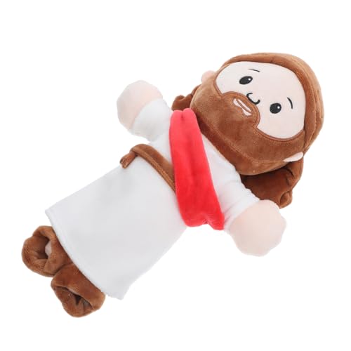 EXQUIMEUBLE Jesus Plüschfigur Beruhigendes Kuscheltier Religiöse Jesus-Figur Aus Weichem Plüsch Für Weihnachten Ostern Religiöse Anlässe Komfort Und Inspiration EXQUIMEUBLE Jesus Plüschfigur Beruhigendes Kuscheltier Religiöse Jesus-Figur Aus Weichem Plüsch Für Weihnachten Ostern Religiöse Anlässe Komfort Und Inspiration von EXQUIMEUBLE