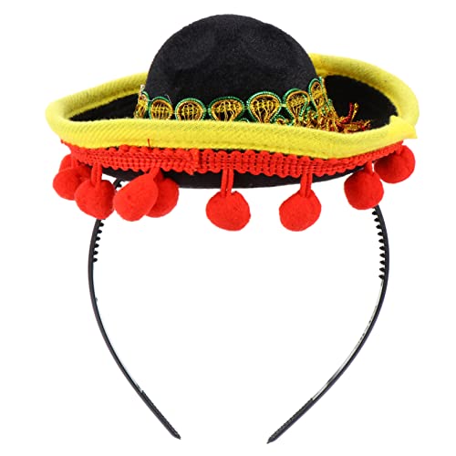 EXQUIMEUBLE Mini Hut Haarreifen Mexiko Mütze für Karneval und Mottopartys Dekorativer Kopfschmuck Süßer Haarbügel für Party Gefälligkeiten und Fotorequisiten EXQUIMEUBLE Mini Hut Haarreifen Mexiko Mütze für Karneval und Mottopartys Dekorativer Kopfschmuck Süßer Haarbügel für Party Gefälligkeiten und Fotorequisiten von EXQUIMEUBLE