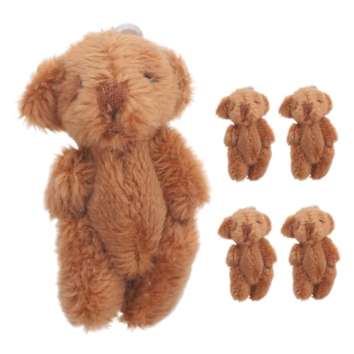 EXQUIMEUBLE Miniatur-kuscheltiere 5 Stück Mini-bärenpuppen Plüsch-Spielzeug Für Partybedarf EXQUIMEUBLE Miniatur-kuscheltiere 5 Stück Mini-bärenpuppen Plüsch-Spielzeug Für Partybedarf von EXQUIMEUBLE