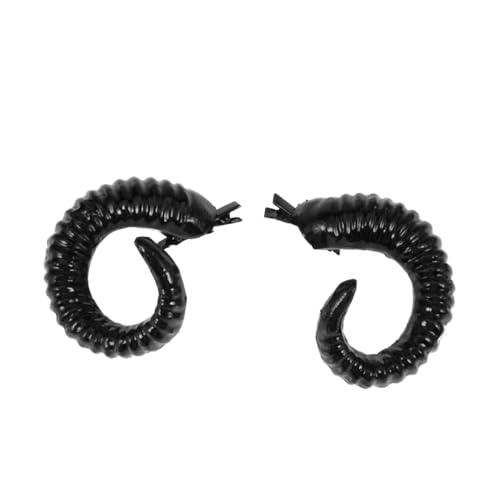 EXQUIMEUBLE Paar Schwarze Schafhörner Haarklammer Künstliche Cosplay für Halloween Kostüm Einzigartiges Stirnband für Partys und Festivals für Erwachsene EXQUIMEUBLE Paar Schwarze Schafhörner Haarklammer Künstliche Cosplay für Halloween Kostüm Einzigartiges Stirnband für Partys und Festivals für Erwachsene von EXQUIMEUBLE
