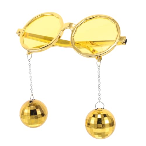 EXQUIMEUBLE Partybrille party zubehör lustige Kostümbrillen partyzubehör überdimensioniert Lustige gläser Halloween-Brille Party-Ball-Brille Plastik Golden EXQUIMEUBLE Partybrille party zubehör lustige Kostümbrillen partyzubehör überdimensioniert Lustige gläser Halloween-Brille Party-Ball-Brille Plastik Golden von EXQUIMEUBLE