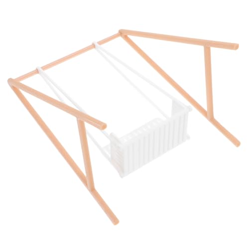 EXQUIMEUBLE Realistisches Schwingenspielzeug für Puppenhaus Dekoration Holzschaukel mit Feiner Handwerkskunst und Funktionalem Design für Kreative Miniatursammlungen EXQUIMEUBLE Realistisches Schwingenspielzeug für Puppenhaus Dekoration Holzschaukel mit Feiner Handwerkskunst und Funktionalem Design für Kreative Miniatursammlungen von EXQUIMEUBLE