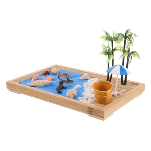 EXQUIMEUBLE Sandkasten-Ornament Zen-sandkunst Für Den Schreibtisch Miniatur-strandmodell Japanisches Zen-Garten- Tischkunstwerk Heimbüro- EXQUIMEUBLE Sandkasten-Ornament Zen-sandkunst Für Den Schreibtisch Miniatur-strandmodell Japanisches Zen-Garten- Tischkunstwerk Heimbüro- von EXQUIMEUBLE