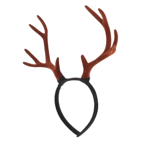 EXQUIMEUBLE Simulation Geweih Stirnband Rentiergeweih Haarband Hirsch Kostümzubehör Cosplay Kitz Reh kostüm Stirnband aus Horn Kopfschmuck aus Geweih Flanell Coffee EXQUIMEUBLE Simulation Geweih Stirnband Rentiergeweih Haarband Hirsch Kostümzubehör Cosplay Kitz Reh kostüm Stirnband aus Horn Kopfschmuck aus Geweih Flanell Coffee von EXQUIMEUBLE