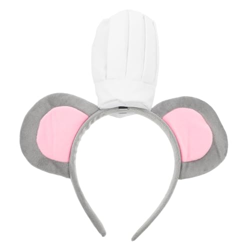 EXQUIMEUBLE Tierkostüm Haarreif mit Mäuseohren Realistischer Bequemer Kopfschmuck für Halloween Cosplay Partys für Rollenspiele und Besondere Anlässe von EXQUIMEUBLE