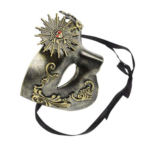 EXQUIMEUBLE Venezianische Maske für Erwachsene Realistische Halbmaske aus Anpassbare Elastikband für Karneval Kostümpartys und Maskeraden Hochwertiges Design für Damen und Herren von EXQUIMEUBLE