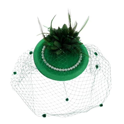 EXQUIMEUBLE Vintage Teeparty Hut mit Schleier und Perlen Haarschmuckstück für Hochzeiten Teepartys und Festliche Anlässe Romantisches Design mit Nostalgischem EXQUIMEUBLE Vintage Teeparty Hut mit Schleier und Perlen Haarschmuckstück für Hochzeiten Teepartys und Festliche Anlässe Romantisches Design mit Nostalgischem von EXQUIMEUBLE
