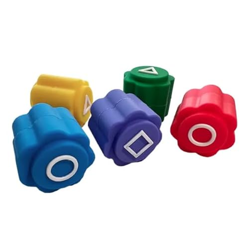 Gonggi-Würfel Set – Originalgetreue Nachbildung aus „Squid Game“, 5 Würfel in 6 Farben, für das traditionelle koreanische Spiel Gonggi-Würfel Set – Originalgetreue Nachbildung aus „Squid Game“, 5 Würfel in 6 Farben, für das traditionelle koreanische Spiel von EXTRALINK