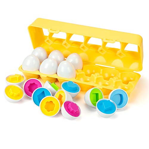 EXTSUD Easter Eier Bunters Lernspielzeug zum Sortieren und Anpassen, Färben und Formen Sortieren Lernspielzeug Oster Spielzeug für Kinder Geburtstag Weihnachten von EXTSUD