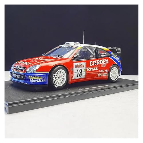 1/18 for Citroen C4 Senna WRC 18# Legierung Rennmodell Statische Miniatur Fahrzeugmodell Dekoration Sammlung von EXYFRUX