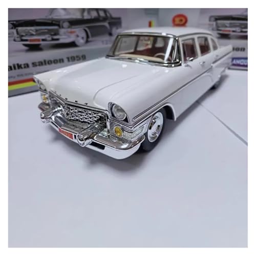 1/18 for Sowjetischen GAZ13 Chaika 1959 Harz Nostalgische Vintage Auto Modell Sammlung Statische Miniatur Fahrzeug Modell Dekoration(White) von EXYFRUX