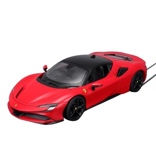1:18 for Ferrari SF90 Cabrio Supercar Legierung Auto Modell Statische Miniatur Fahrzeug Modell Dekoration Sammlung(Red) von EXYFRUX