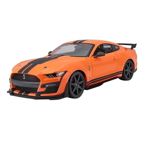 1:18 for Ford Mustang 2020 Shelby GT500 NGK Edition Legierung Druckguss-Automodell Miniaturfahrzeugmodell In Sammlungsqualität(Yellow) von EXYFRUX