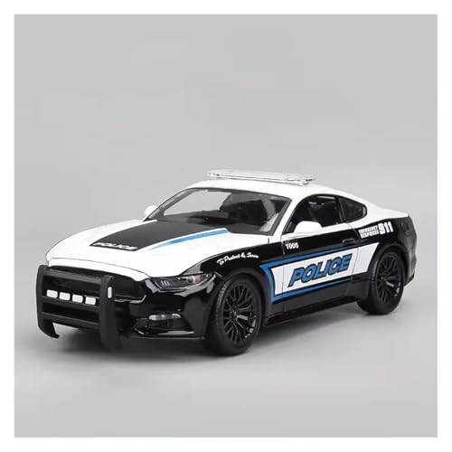 1:18 for Ford Mustang GT 2015 Challenger Polizeiversion Legierung Druckguss-Automodell Miniaturfahrzeug-Modellsammlung von EXYFRUX