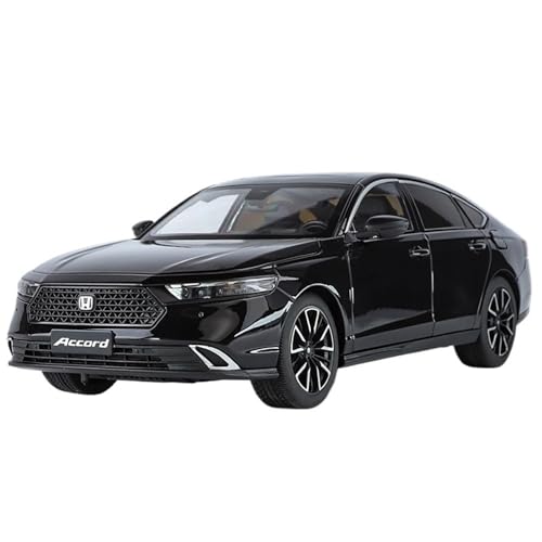 1:18 for Honda Accord Elfte Druckgusslegierung Automodell Miniatursimulation Fahrzeugmodell Ornamente Sammlung(Black) von EXYFRUX