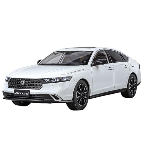 1:18 for Honda Accord Elfte Druckgusslegierung Automodell Miniatursimulation Fahrzeugmodell Ornamente Sammlung(White) von EXYFRUX