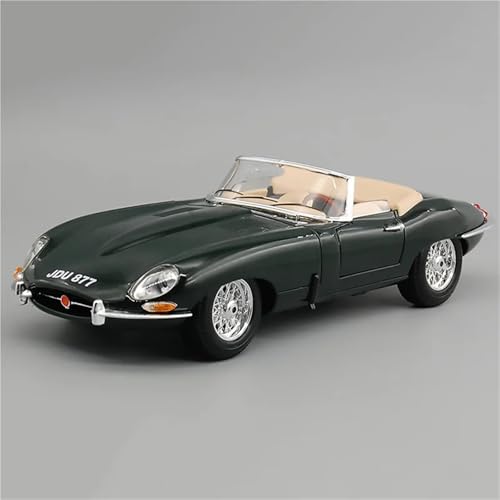 1:18 for Jaguar E-Type Retro Cabrio Sportwagen Legierung Automodell Statische Miniatur Fahrzeugmodell Dekoration(Cabriolet) von EXYFRUX