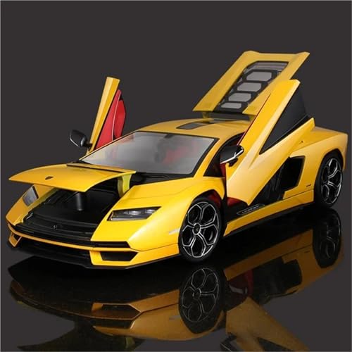 1:18 for Lamborghini Murcielago 2007 LP 640 LPI 800-4 Sportwagen Legierung Druckguss Automodell Fahrzeugmodellsammlung(LPI 800-4 Yellow) von EXYFRUX