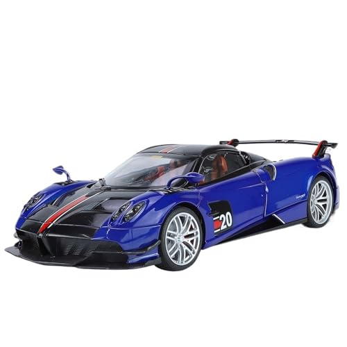 1:18 for Pagani Huayra BC Supercar Legierung Druckguss Auto Modell Simulation Miniatur Fahrzeug Modell Dekoration Ornamente(Blue) von EXYFRUX