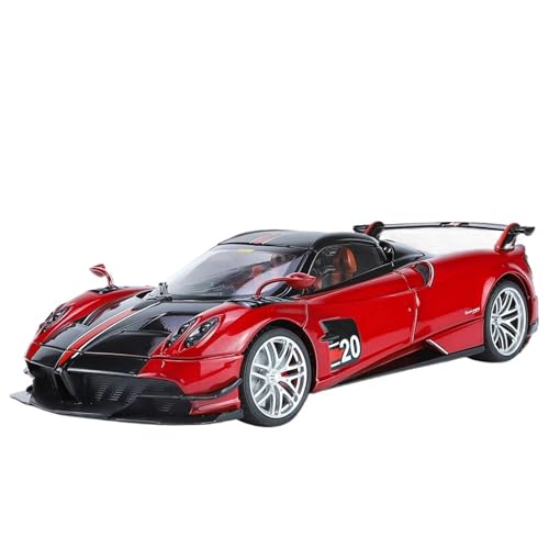 1:18 for Pagani Huayra BC Supercar Legierung Druckguss Auto Modell Simulation Miniatur Fahrzeug Modell Dekoration Ornamente(Red) von EXYFRUX