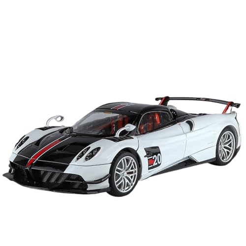 1:18 for Pagani Huayra BC Supercar Legierung Druckguss Auto Modell Simulation Miniatur Fahrzeug Modell Dekoration Ornamente(White) von EXYFRUX