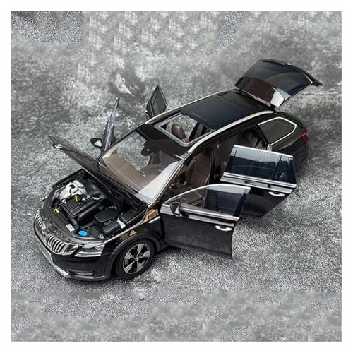 1:18 for Skoda Octavia City SUV Simulation Automodell Sammlerstück Statische Miniaturfahrzeugmodelldekoration(Black) von EXYFRUX