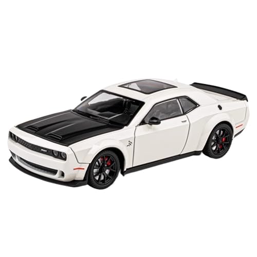 1:24 for Dodge SRT Classic Redeye Hellcat Legierung Automodell Simulation Statische Miniaturfahrzeugmodellsammlung(White) von EXYFRUX