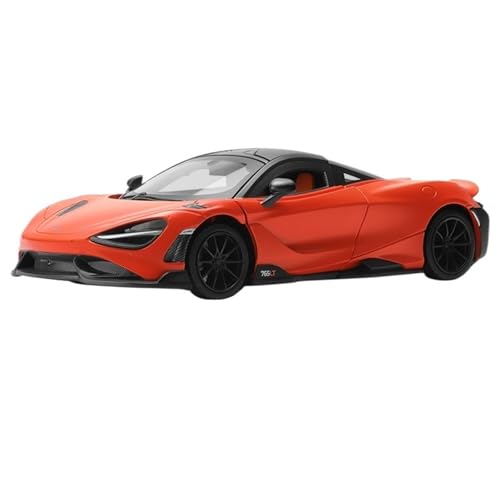 1:24 for Mclaren Classic 765LT Diecast Metall Auto Modell Miniatur Simulation Fahrzeug Modell Ornamente Sammlung(Orange) von EXYFRUX