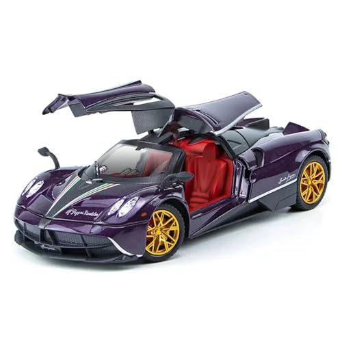 1:24 for Pagani Chinesischen Drachen Super Auto Legierung Auto Modell Simulation Statische Miniatur Fahrzeug Modell Dekoration Sammlung(Purple) von EXYFRUX