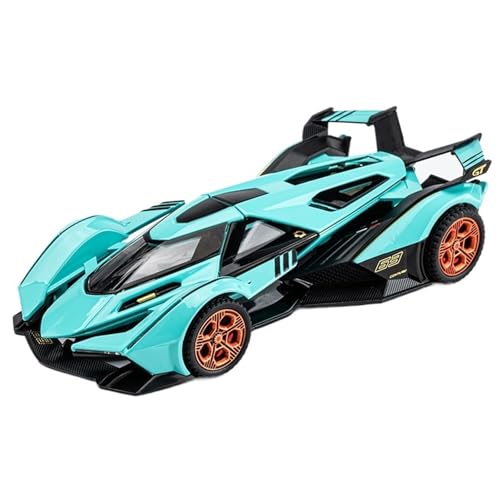 1:32 for Lamborghini V12 GT Supercar Diecast Legierung Auto Modell Miniatur Simulation Fahrzeug Modell Ornamente(Blue) von EXYFRUX