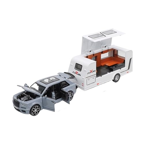 1:32 for Rolls Royce Cullinan Camping RV Legierung Druckguss Automodell Simulation Miniatur Automodell Dekoration(Gray) von EXYFRUX