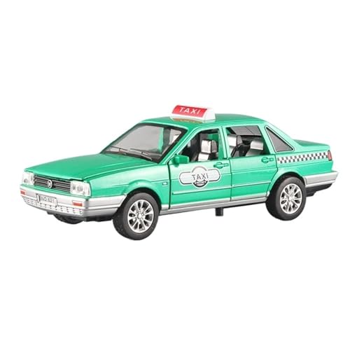 1:32 for Volkswagen Klassische Santana Taxi Diecast Legierung Auto Modell Miniatur Simulation Fahrzeug Modell Ornamente(Green) von EXYFRUX