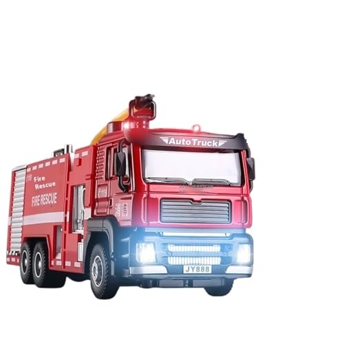 1:50 Transportfahrzeuge Feuerwehrautos Militärfahrzeuge 6-Rad-Schwerlast-LKW-Serie Druckguss-Legierung Automodell(Fire Truck) von EXYFRUX