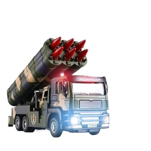 1:50 Transportfahrzeuge Feuerwehrautos Militärfahrzeuge 6-Rad-Schwerlast-LKW-Serie Druckguss-Legierung Automodell(Missile Launcher-A) von EXYFRUX