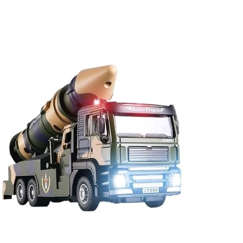 1:50 Transportfahrzeuge Feuerwehrautos Militärfahrzeuge 6-Rad-Schwerlast-LKW-Serie Druckguss-Legierung Automodell(Missile Launcher-B) von EXYFRUX