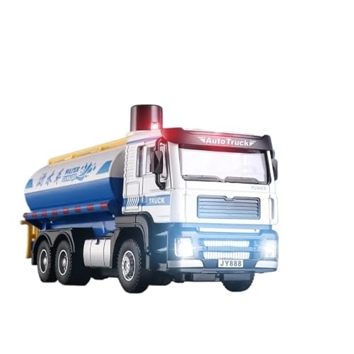 1:50 Transportfahrzeuge Feuerwehrautos Militärfahrzeuge 6-Rad-Schwerlast-LKW-Serie Druckguss-Legierung Automodell(Water Truck) von EXYFRUX