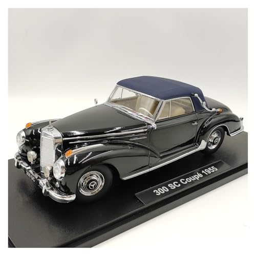 Druckguss 1/18 for Benz W188 300 SC 1957 Cabriolet Simulation Legierung Auto Modell Voll Geschlossene Miniatur Fahrzeug Modell Sammlung von EXYFRUX